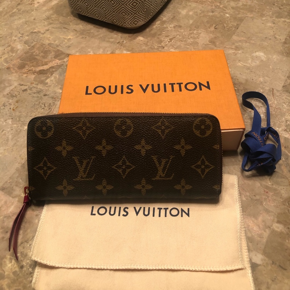 Louis Vuitton Clemence fuchsia wallet  AUTHENTIC